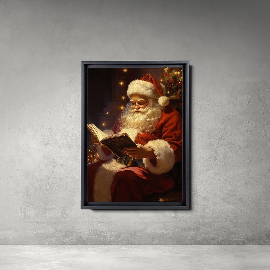 Amazon.com: Vintage Santa Wall Decor, Santa Claus Christmas